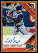 2019 Donruss Optic Rated Prospects Signatures Orange Victor Victor Mesa Auto