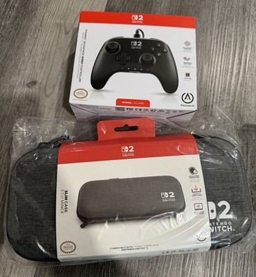 PowerA Nintendo Switch 2 Wired Controller & Case - Brand New Unopened