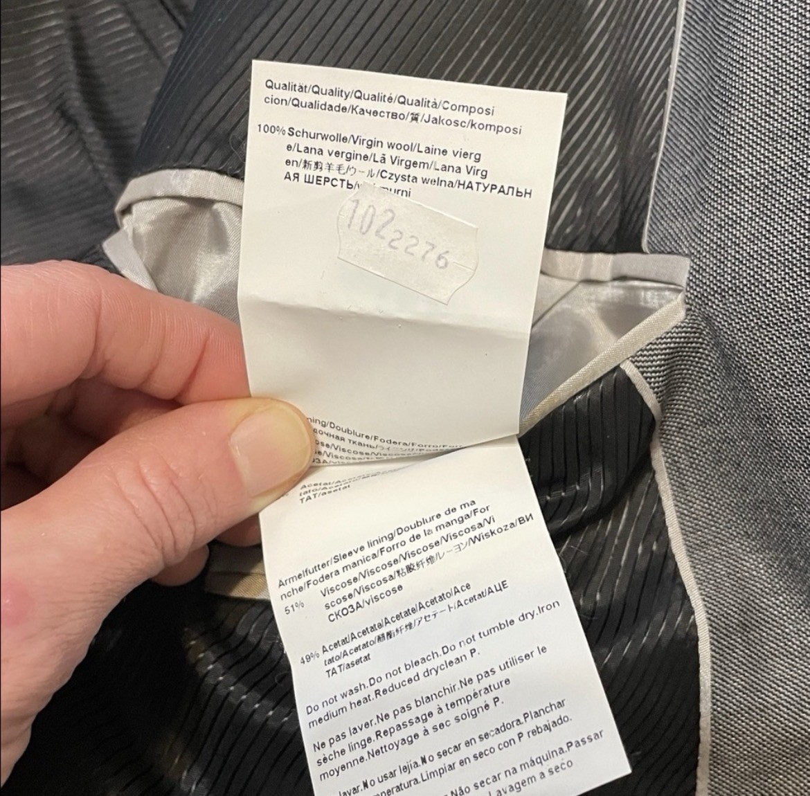 Men's Hugo Boss James 4 Sharp 6 Gray Wool Sport Coat Jacket Blazer 42L thumbnail 6