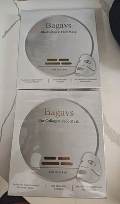 Bagavs Collagen Face Mask Deep Bio-Collagen Overnight Skin Care 1.05 x 4 2 Boxes