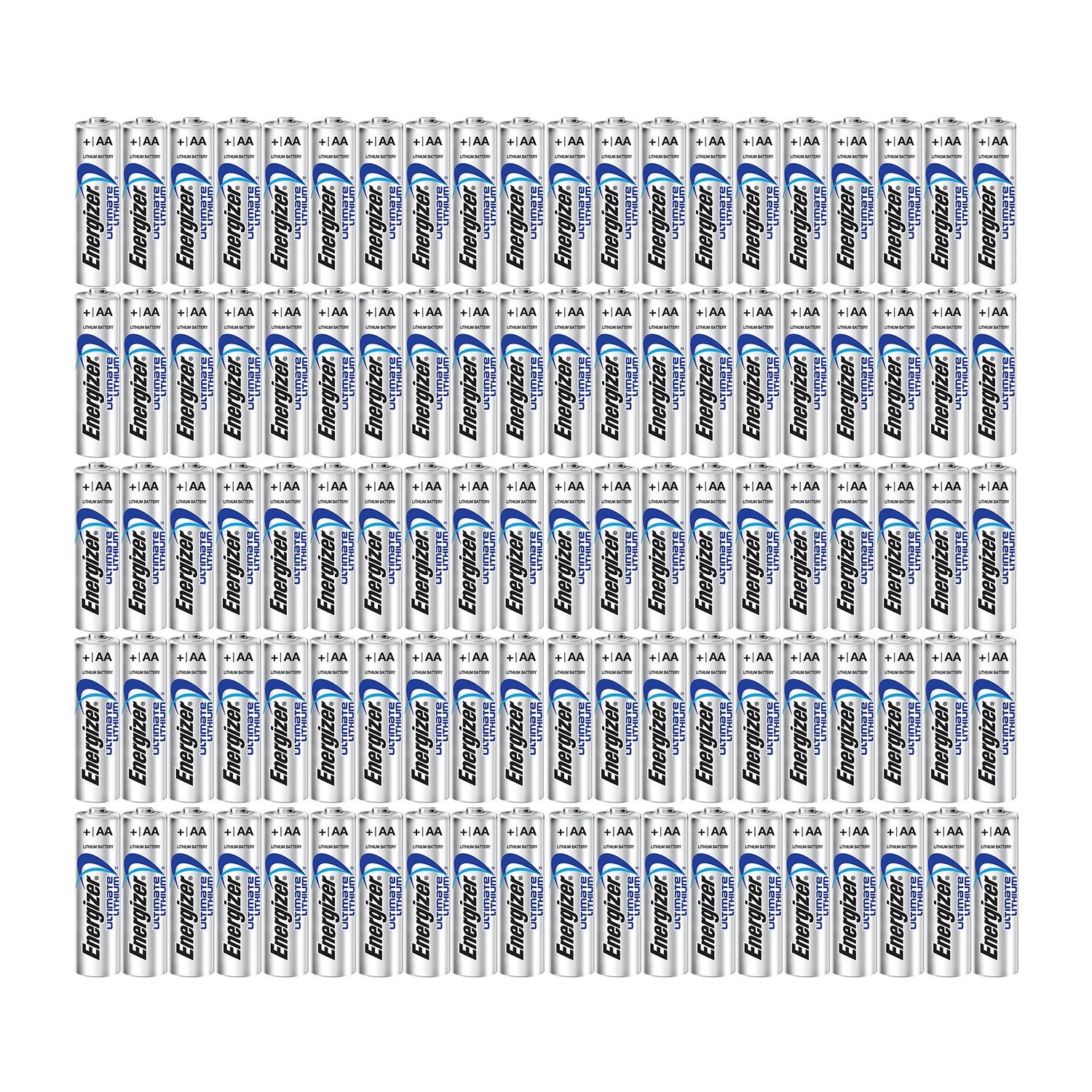 Energizer 100aa ultimate lithium long lasting leakproof batteries