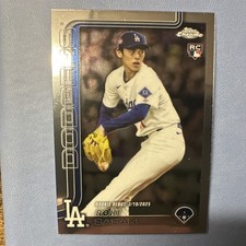 2025 Topps Chrome Update Series Roki Sasaki Rookie Debut USC73 Dodgers MLB Card