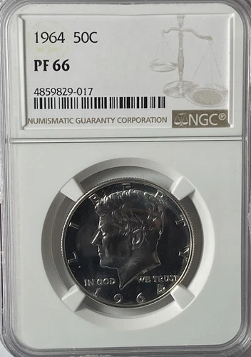 1964 50c Kennedy Silver Half Dollar NGC PF66 Proof Uncirculated