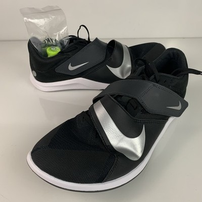 Nike Zoom Rival Jumping Spikes Men Sz 10 Black Silver Shoes w/ Spikes DR2756-001