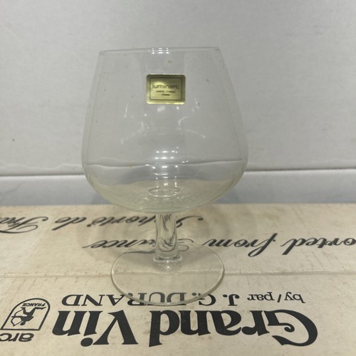 Set Of 8 Vintage NOS J. G. Durand Luminarc Grand Vin 13 OZ Wine-Taster Glasses - Picture 2 of 5