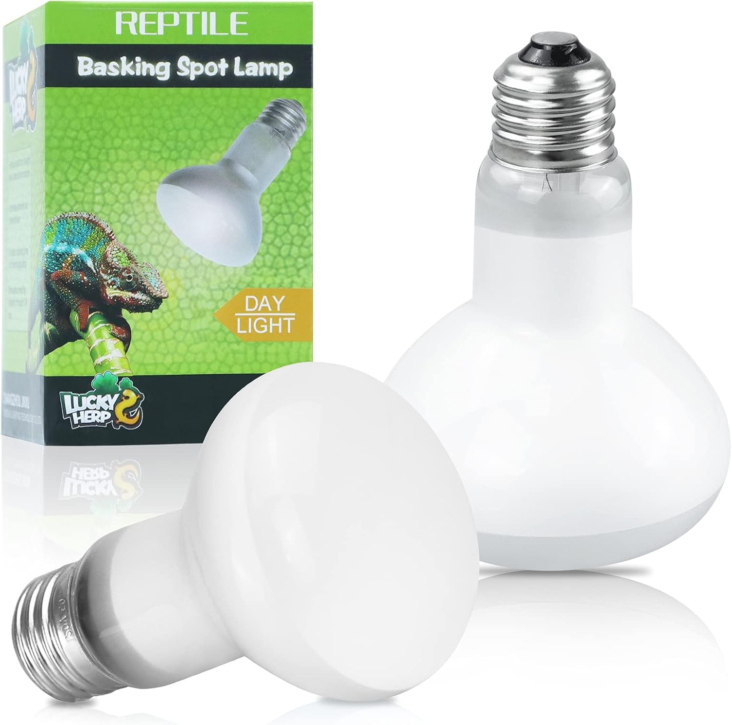 Reptile Heat Lamp Bulb 100W 2 Pack Basking Spot Light for Tortoise Lizard