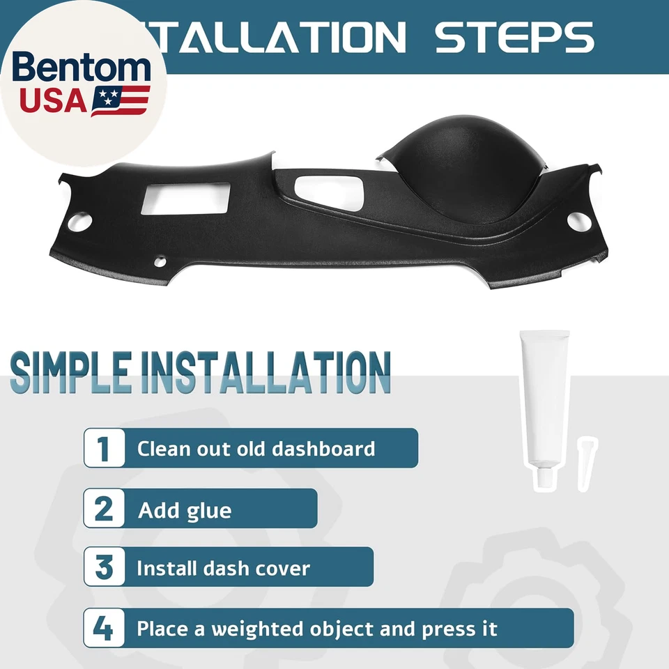 Cubierta de tablero compatible con 2004 2005 2006 2007 2008 Acura TL plástico ABS D Foto 4 de 4