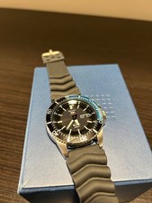 Seiko 5 Sport SRP555 Automatic Black Dial Black Rubber Band Watch