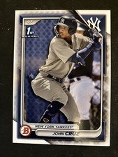 2024 Bowman 1st Prospects #BP-17 - John Cruz - New York Yankees