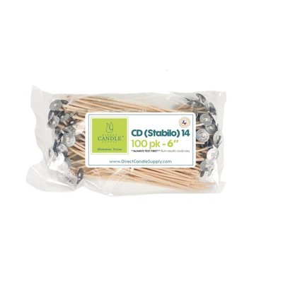 100 PCS 6 Inch Stabilo CD14 Cotton Candle Wicks For Candle Making DIY
