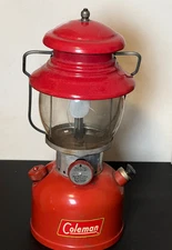 VINTAGE COLEMAN MODEL 200A RED LANTERN 6/1955 ORIGINAL NICE