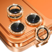 Camera Lens Protector for Iphone 17 Pro/17 Pro Max, Glitter Bling Aluminum Alloy