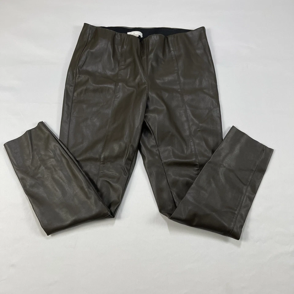 H&M Faux Leather Leggings Pants Elastic Waist Women’s Size: US 14 - Image 3 of 4