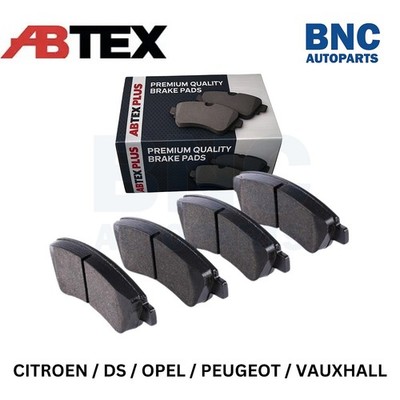 Abtex Front Brake Pads fits PEUGEOT PARTNER ORIGIN 2008-2015