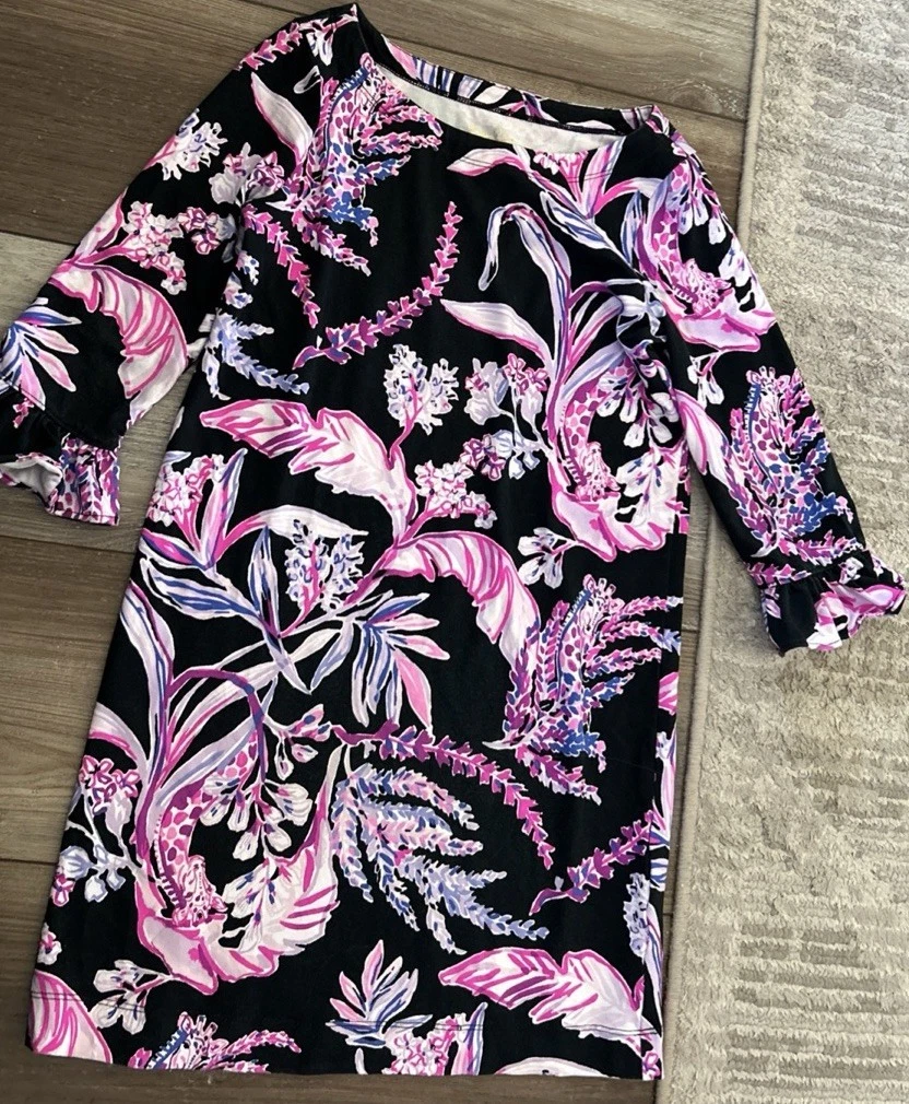 knee length dresses for ladies Lilly Pulitzer Girls Printed Mini Dress – White Chocolate Couture