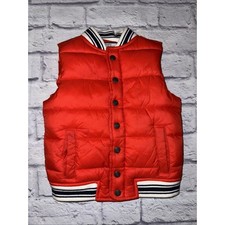 Janie And Jack Boys Candy Red Puffer Vest Size 3-4