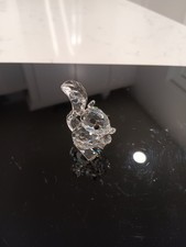 Swarovski Crystal Squirrel Eating Nut #7662 NR 042 Mint Condition - No Box