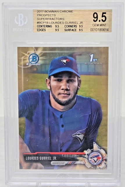 2017 Bowman Chrome SUPERFRACTOR LOURDES GURRIEL JR RC Card 1/1 BGS 9.5 GEM MINT