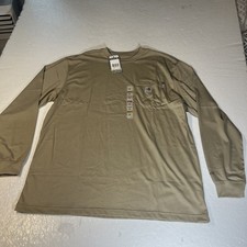 Carhartt Men's FLAME Resistant Force Cotton Long Sleeve T-Shirt XL, NEW Brown