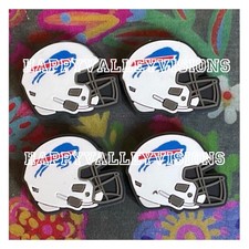 4 Pce BUFFALO Football Team Silicone Focal Beads DIY Jewelry Beadable Pens