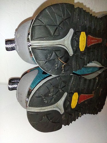 Botas de senderismo Danner Trail 2650 GTX para mujer talla 9 GoreTex Vibram Current azul 61203 - Imagen 16 de 18