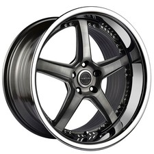 20x920x10.5 Vertini Wheels Rfs2.2 Brushed Dual Gunmetal With Chrome Rims 4pcs