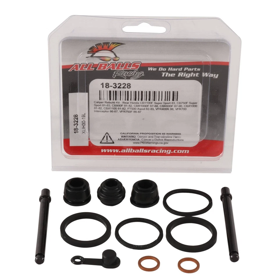 New All Balls Rear Caliper Rebuild Kit 18-3228 for Honda CBR 600 F 87-90 Foto 3 de 4
