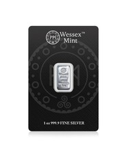 *BRAND NEW RELEASE* Wessex Mint 1oz Fine 999.9 Silver Cast Bar / Bullion 78.70 per troy oz
