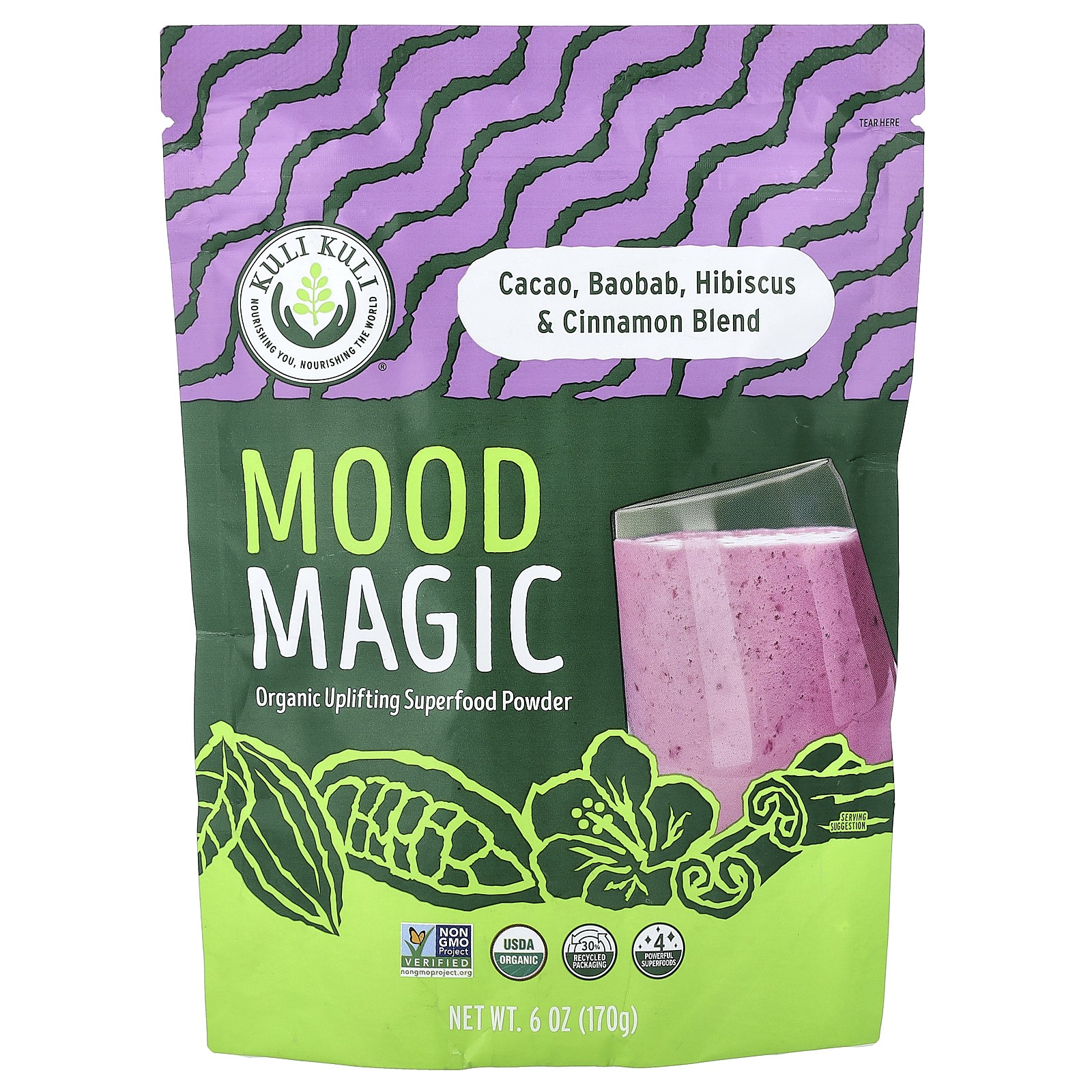 Mood Magic, органический порошок для поднятия настроения, 6 унций (170 г)