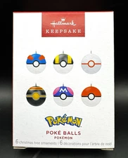 Pokemon POKE BALLS Hallmark Ornaments! 6 different balls from Pokémon!