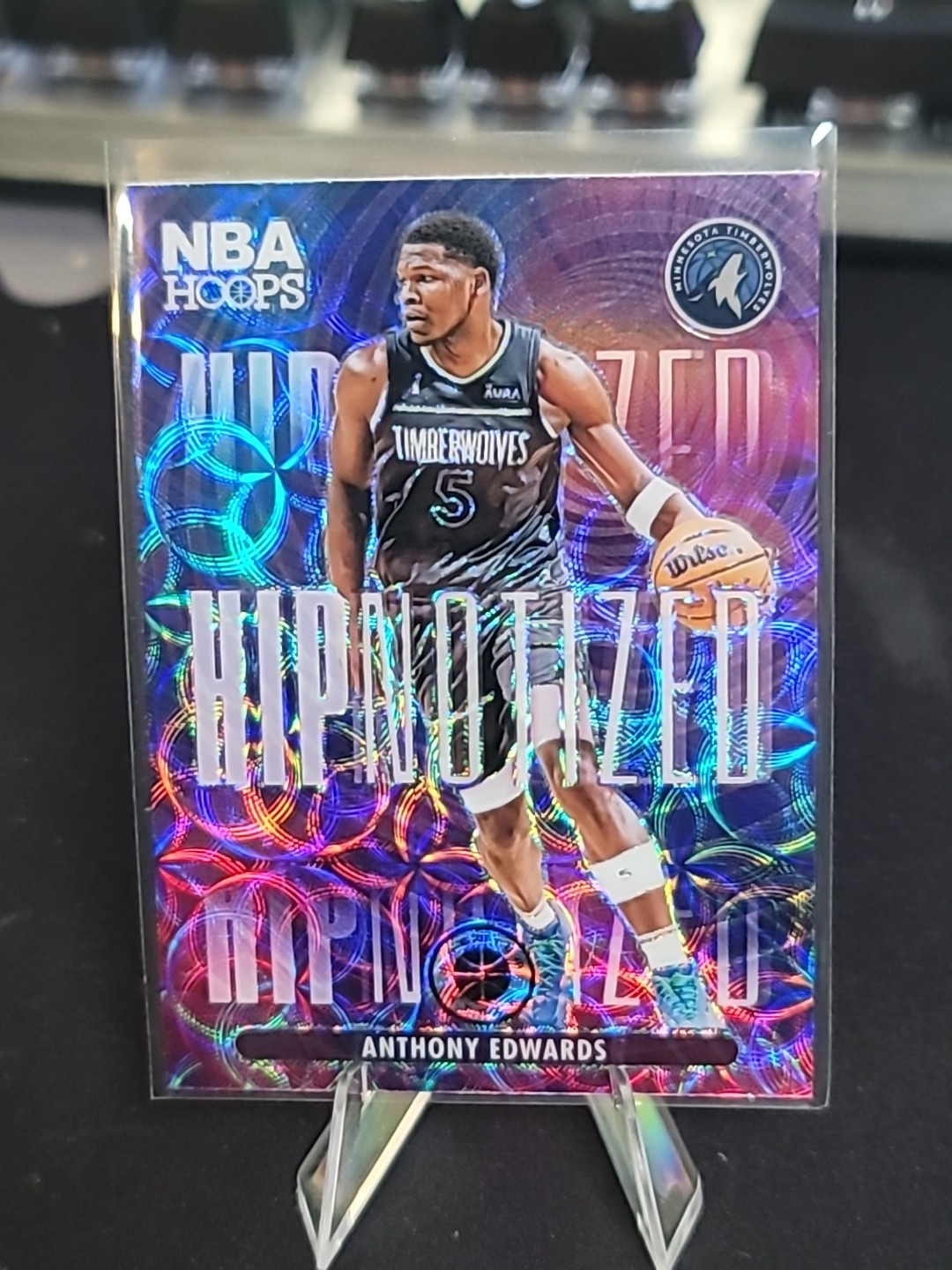 2023-24 NBA Hoops Premium Stock Hipnotized Anthony Edwards Ssp Case Hit