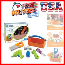 New Sprouts Fix It , Fine Motor, Pretend Play Toy Tool Set, 6 Piece, Ages 2 