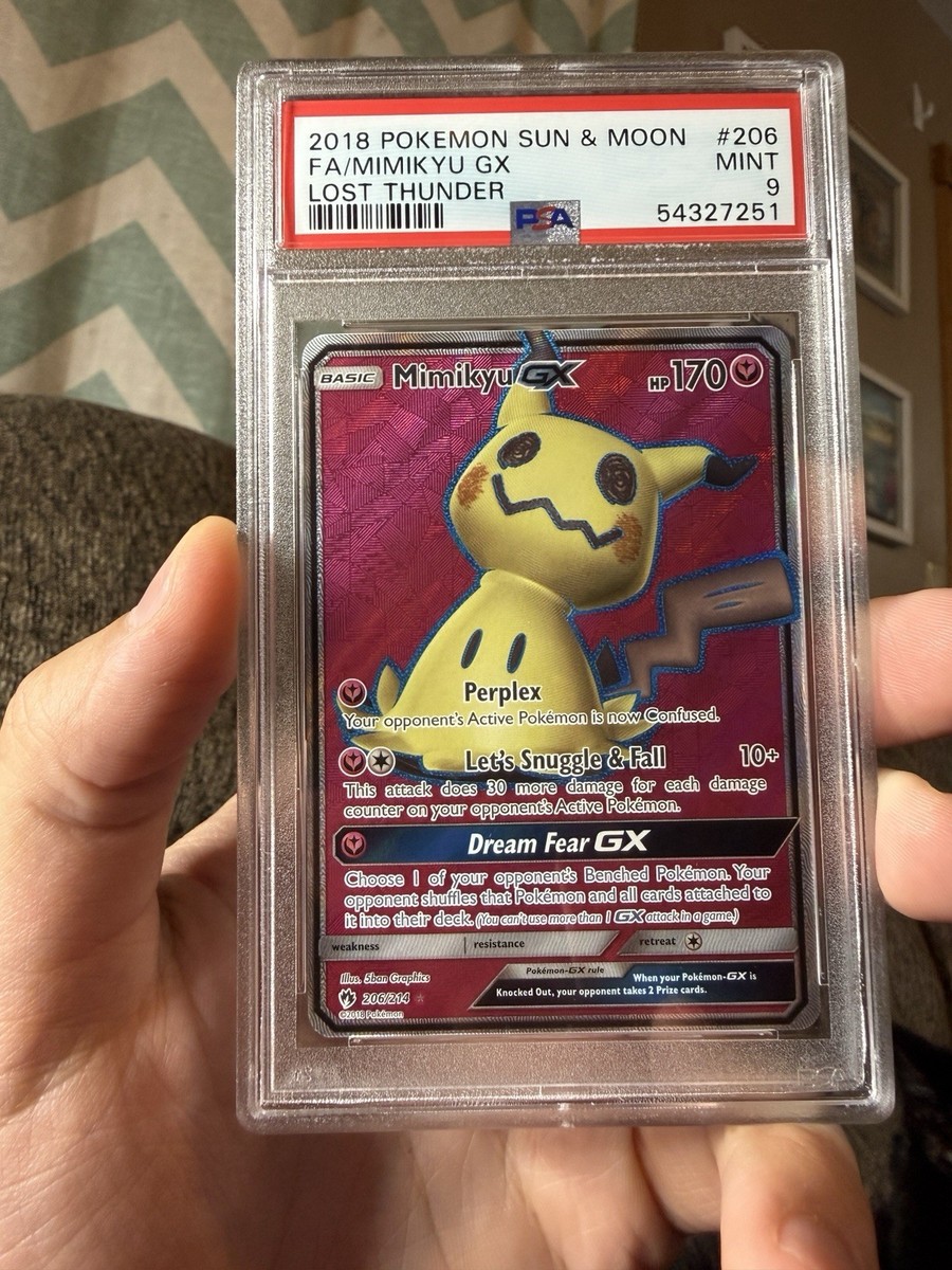 Mimikyu GX (Full Art) 206/214 Sm-Lost Thunder Holo for sale online