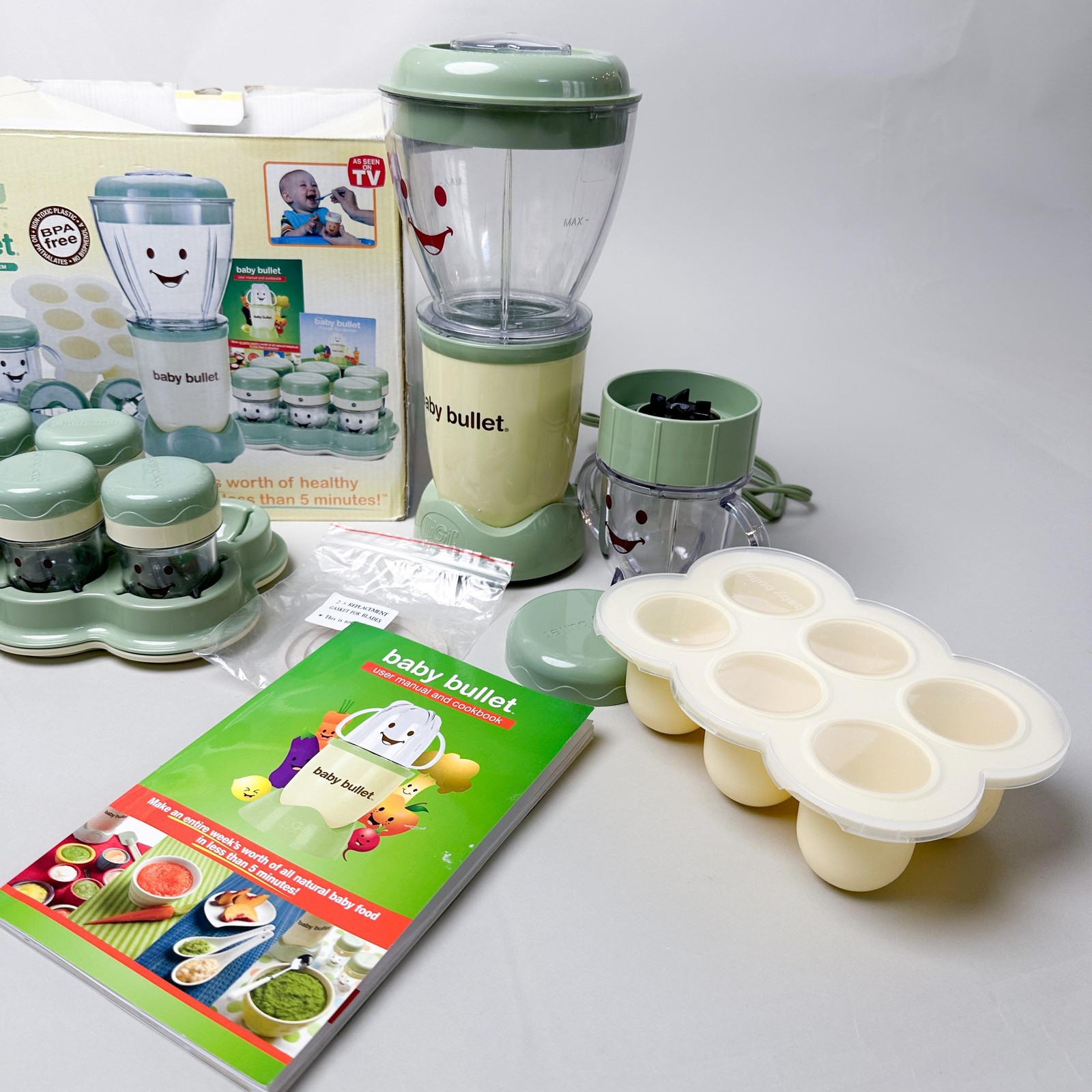 Magic Bullet Baby Bullet Baby Food Maker Set Blender Processor BPA Free ...