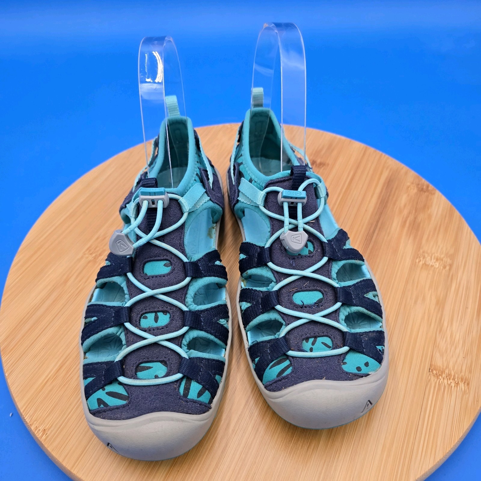 Sandali Keen Sport Blu Scarpe Acqua Giovanili 3 Coulisse Pescatore Vacanze