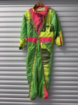 Luhta Women's Colorblock Snowsuit Green Pink Yellow Size EUR 36 38 42 10