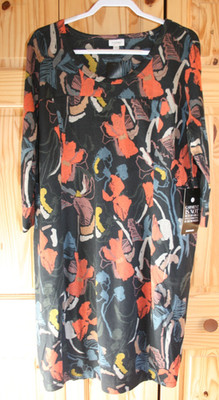 NWTS Avenue onyx art Dress with pockets Size 18/20