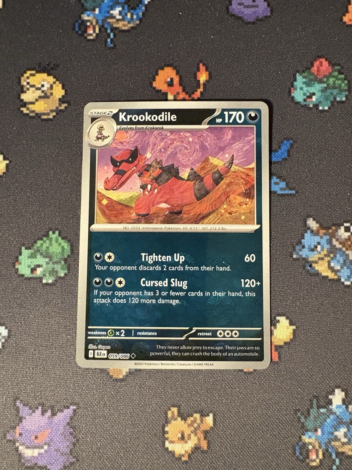 Pokémon Cards Krookodile 059/086 Pokeball Reverse Holo Black Bolt - (NM)