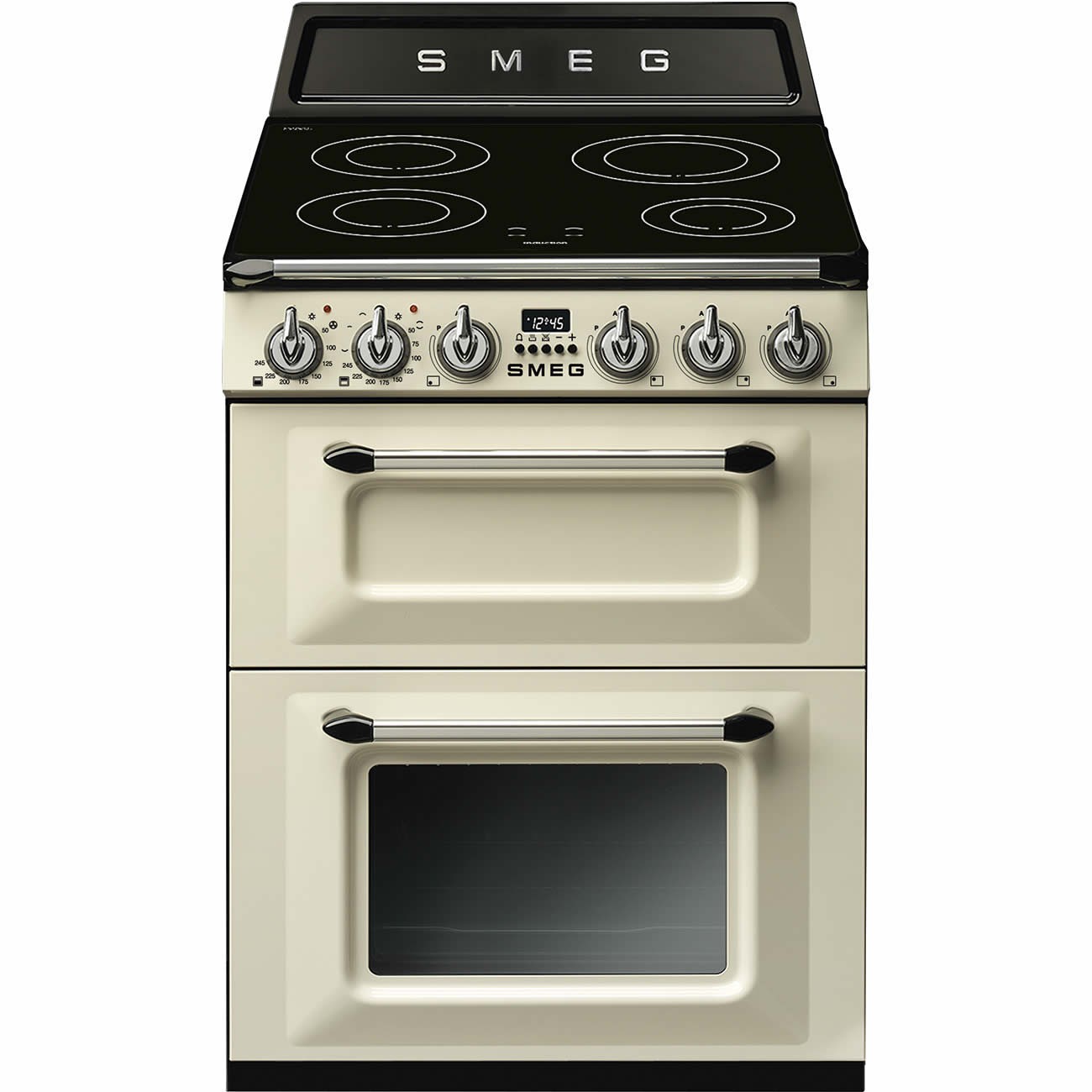 600mm Double Electric Cooker Induction Hob Cream TR62IP2