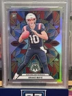 2024 Panini Mosaic Stained Glass Drake Maye #SG-18 (RC) Case Hit PSA 9