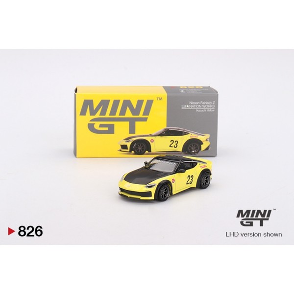 Mini Gt - Nissan Z Lb★Nation Works Ikazuchi Yellow - MGT00826 (Lhd)-image