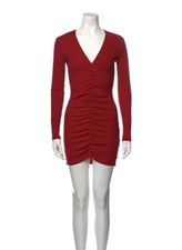 Reformation Red Runched Mini Dress Size Small
