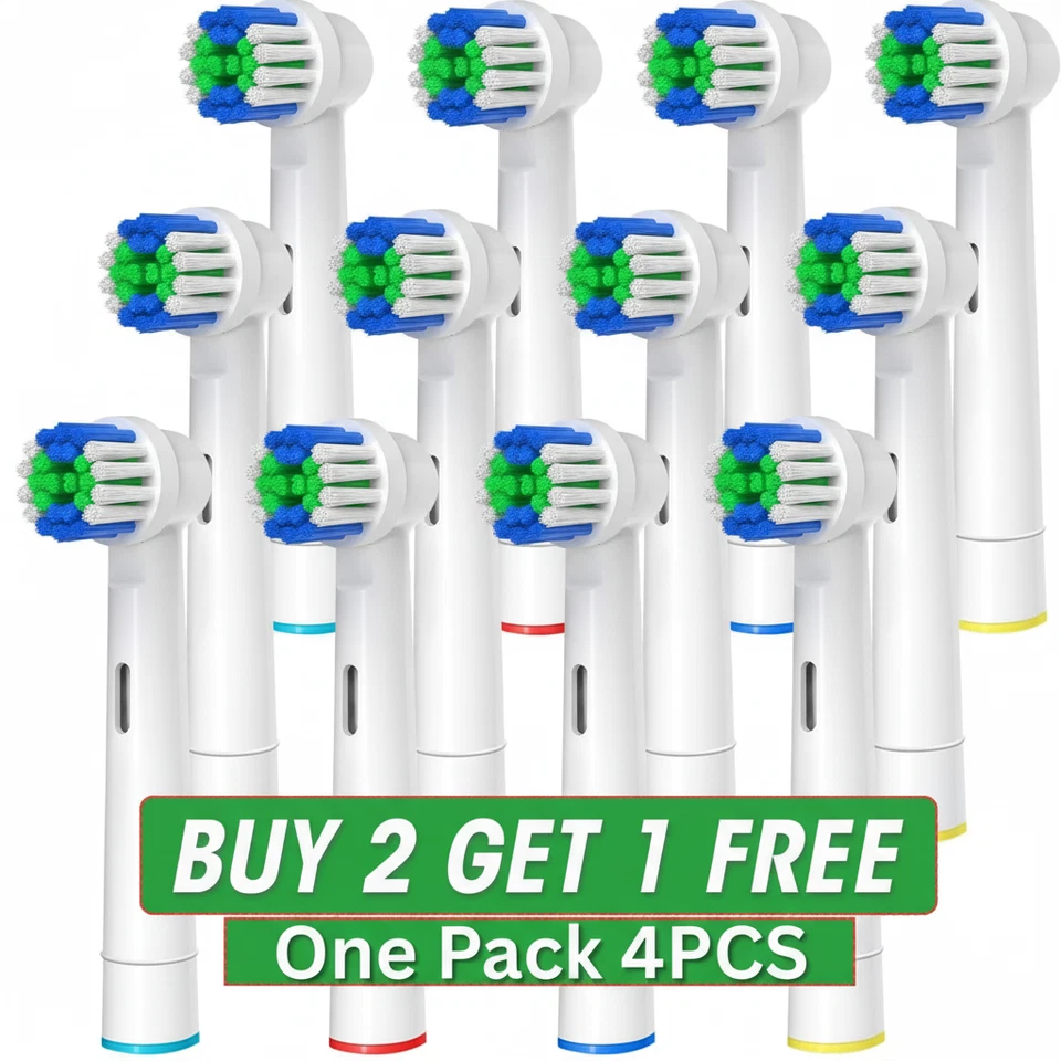 AMW Electric Toothbrush Heads Compatible With Oral B Braun Replacement brush Head
