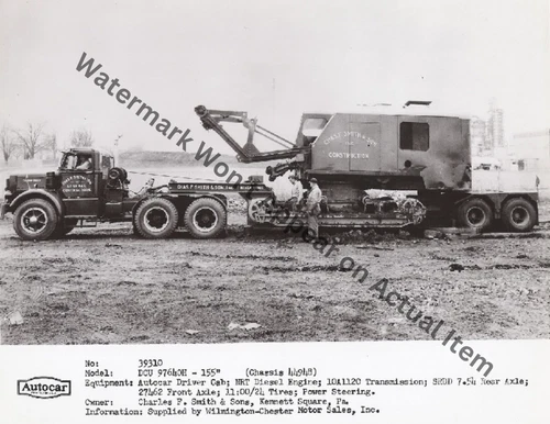 Autocar Truck Sales Ad Lowboy Photograph Print 8.5x11"