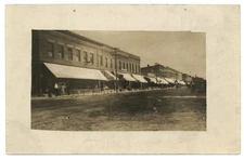 RPPC Le Sueur MN Main Street business district McKasy Drugs Drugstore photo PC