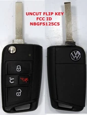 VW Atlas Jetta Golf Remote UNCUT Key Keyless Go Proximity 5G6959752CT NBGFS125C5