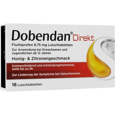 DOBENDAN Direkt Flurbiprofen 8,75 mg Lutschtabl. 16 St. PZN 17518439