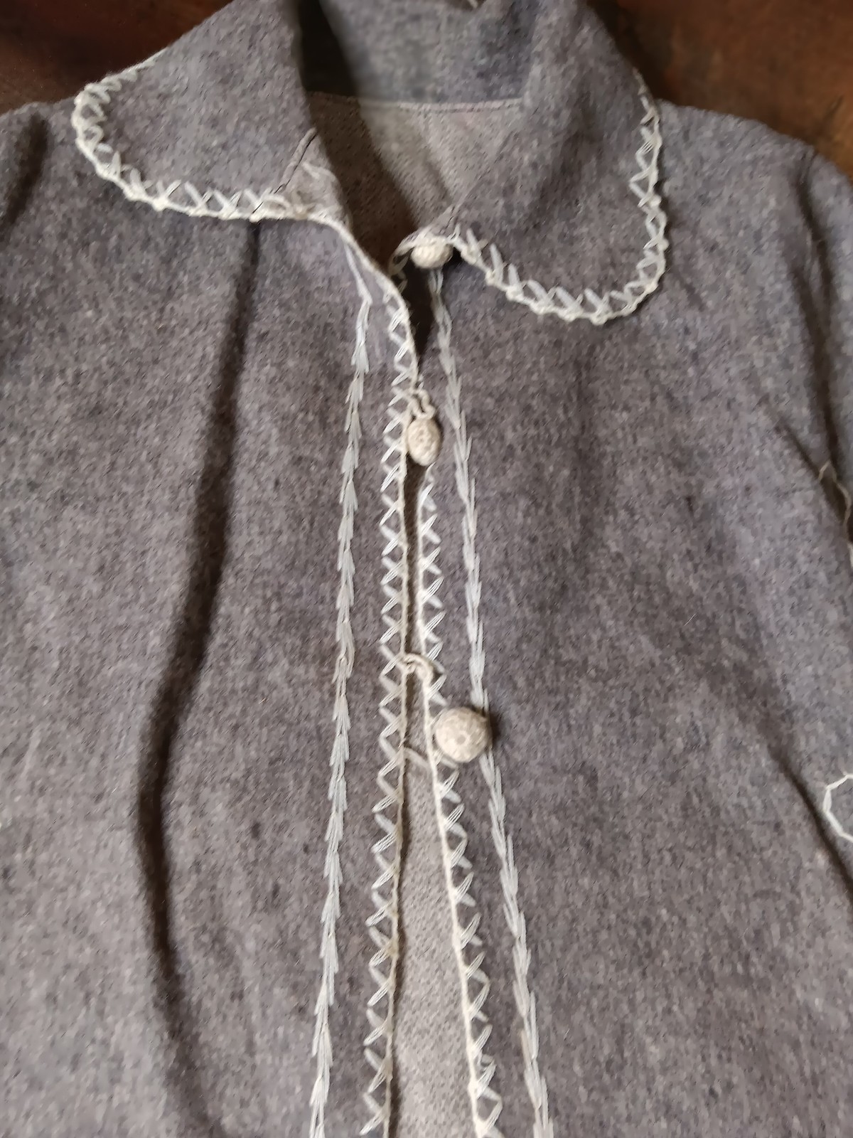 Authentic Alpaca poncho gray - image 4
