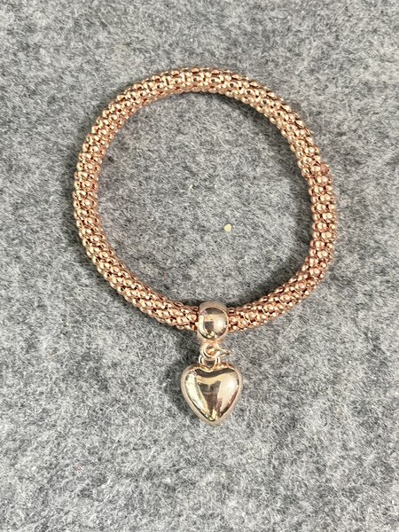 Alternate view of Aphrodite’s 3pce Heart Charms Bracelets Set Box Silver/rose Gold