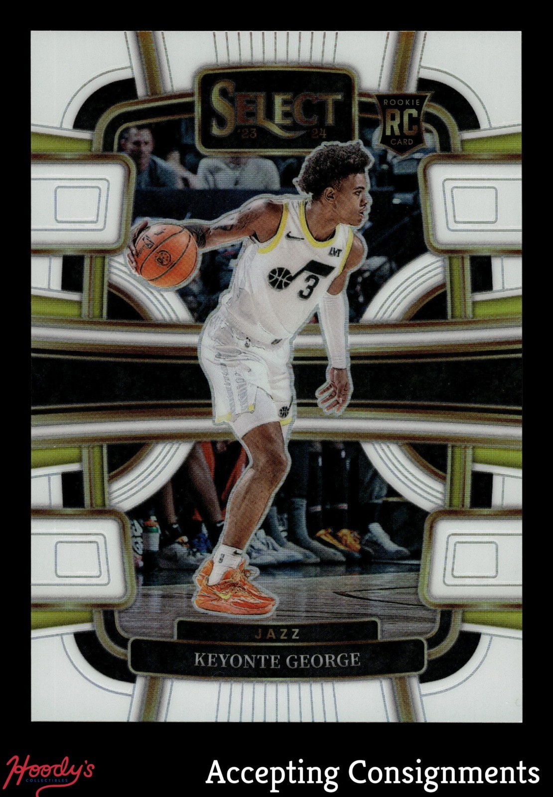 2023-24 Select Prizms White #75 Keyonte George RC ROOKIE CONCOURSE JAZZ 132/149